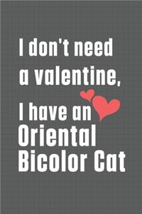 I don't need a valentine, I have a Oriental Bicolor Cat