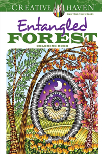 Creative Haven Entangled Forest Coloring Book