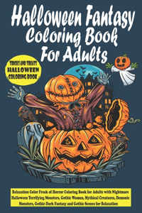 Halloween Fantasy Coloring Book For Adults