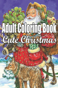 Adult Coloring Book Cute Christmas