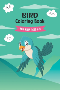 Bird Coloring Book For Kids Ages 2-4