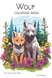 Wolf Coloring Book for Adults and Teens