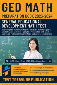 GED Math Preparation Book 2023-2024