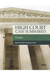 High Court Case Summaries on Torts, Keyed to Franklin