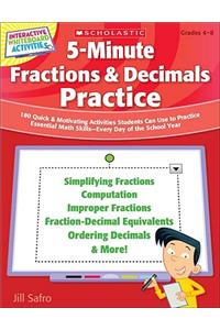 5-Minute Fractions & Decimals Practice