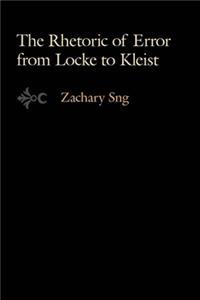 The Rhetoric of Error from Locke to Kleist