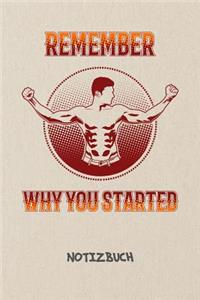 Remember Why You Started NOTIZBUCH