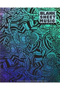 Blank Sheet Music Notebook - 100 Pages Of Blank Manuscript Paper - 8x10