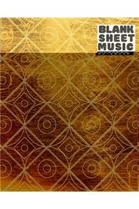 Blank Sheet Music Notebook - 100 Pages Of Blank Manuscript Paper - 8x10