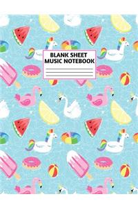 Blank Sheet Music Notebook