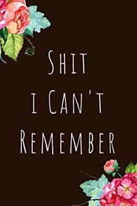 Shit I Can't Remember