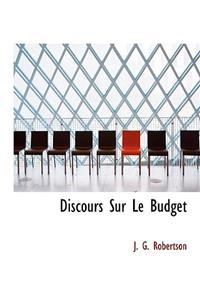 Discours Sur Le Budget