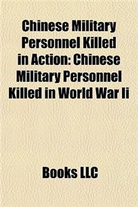 Chinese Military Personnel Killed in Action
