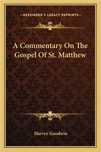 Commentary on the Gospel of St. Matthew