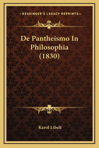 De Pantheismo In Philosophia (1830)