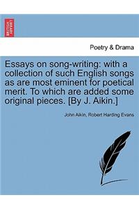 Essays on Song-Writing
