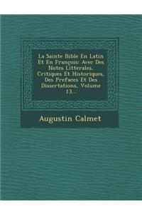 Sainte Bible En Latin Et En François