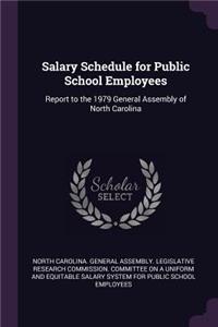 Salary Schedule for Public School Employees