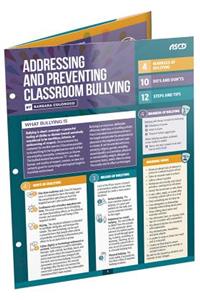 Addressing and Preventing Classroom Bullying (Quick Reference Guide)