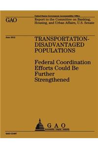 Transportation-Disadvantaged Populations