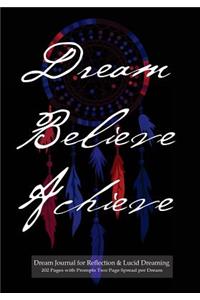 Dream Journal for Reflection and Lucid Dreaming 202 Pages with Prompts Two Page Spread per Dream