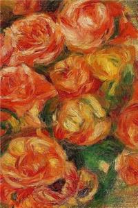 150 page lined journal A Bowlful of Roses Pierre Auguste Renoir