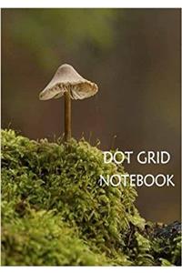 Dot Grid Notebook Wild Mushroom: 110 Dot Grid Pages