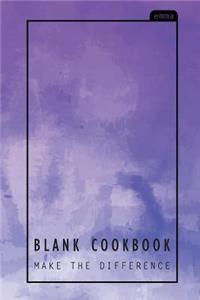 Blank Cookbook