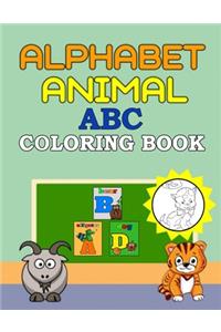 Alphabet Animal ABC Coloring Book