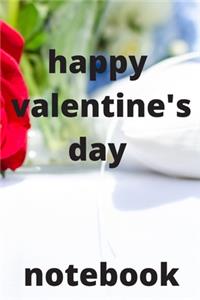 Happy valentine's day notebook