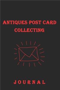 Antiques Post Card Collecting Journal: Simple Line Journal