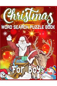 Christmas Word Search Puzzle Book For Boys