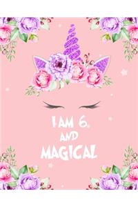 unicorn journal i am 6 and magical