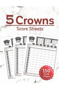 5 Crowns Score Sheets