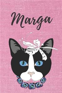 Marga Notizbuch DIN A5 Katze / Malbuch / Tagebuch / Journal / Geschenk