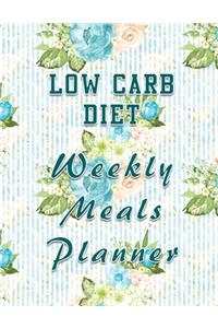 Low Carb Diet Weekly Meals Planner