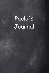 Paolo Personalized Name Journal Custom Name Gift Idea Paolo