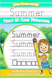 Summer Letter Tracing for Kids Trace My Name Workbook