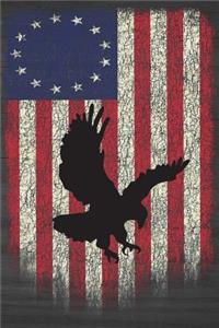 Betsy Ross American Flag Notebook