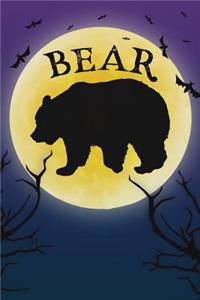 Bear Notebook Halloween Journal