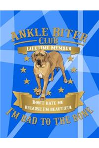 Ankle Biter Club Lifetime Member: Don't Hate Me Because I'm Beautiful, I'm Bad to the Bone - Bloodhound