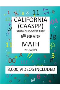 6th Grade CALIFORNIA CAASPP, MATH, Test Prep