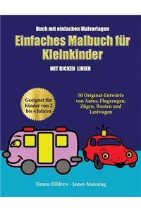 Buch mit einfachen Malvorlagen
