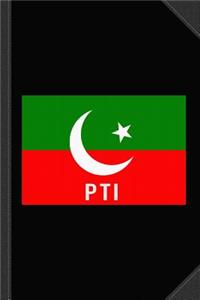 Pakistan Pti Party Flag Journal Notebook