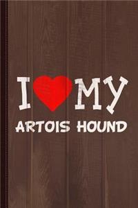 I Love My Artois Hound Dog Breed Journal Notebook