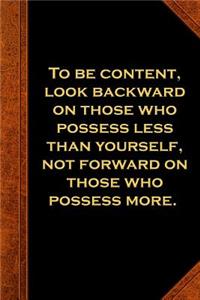2019 Daily Planner Ben Franklin Quote Look Backward Vintage Style