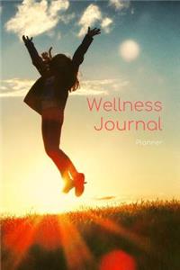 Wellness Journal Planner - Undated Food & Fitness Log Book with Happy Quotes