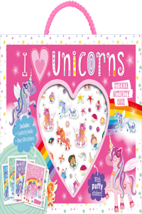 I Love Unicorns Sticker Activity Case