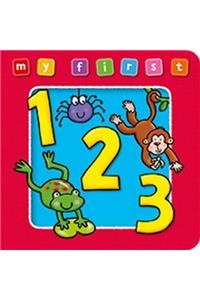 My First 123 Board Book: Bright, and Colorful First Topics Make Learning Easy and Fun