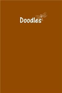 Doodles Journal - Great for Sketching, Doodling, Project Planning or Brainstorming: Medium Ruled, Soft Cover, 6 x 9 Journal, Ginger, 200 Pages